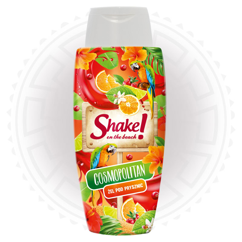 Opakownie żelu pod prysznic o aromacie cosmopolitan Shake! for Body.